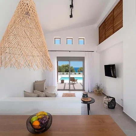 Terra D'Oro Sea View Villa With Private Pool Kiotari Exterior foto