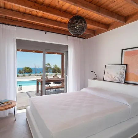 Terra D'Oro Sea View Villa With Private Pool Kiotari Exterior foto